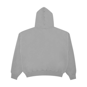 GALAXY HEATHER GREY EMBROIDERED HOODIE